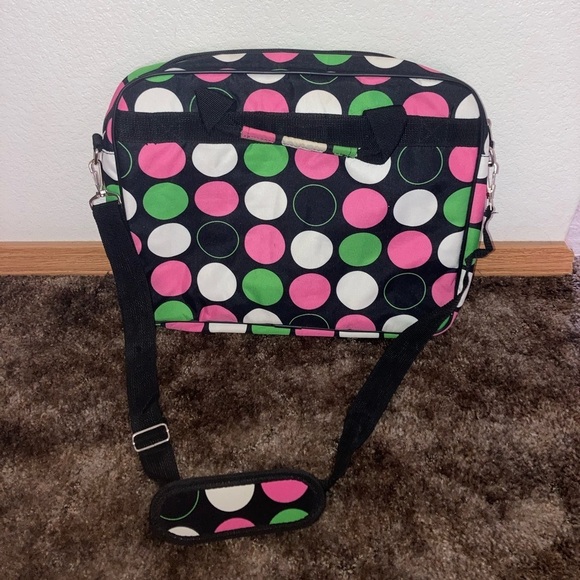Green and Pink Computer Bag - Picture 2 of 7